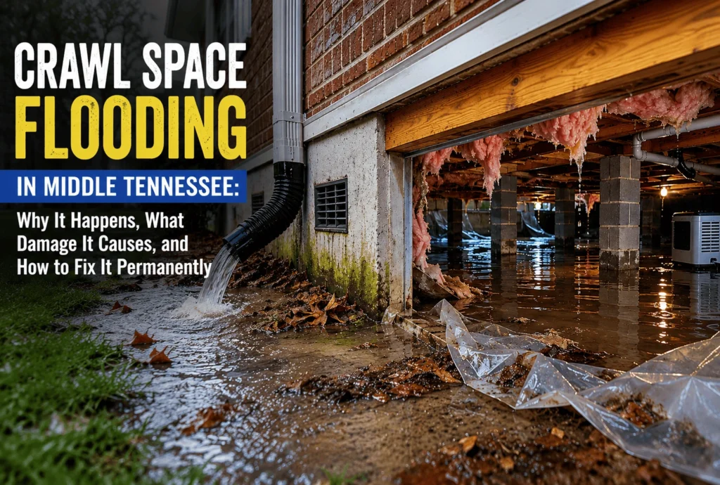 crawl space flooding murfreesboro tn