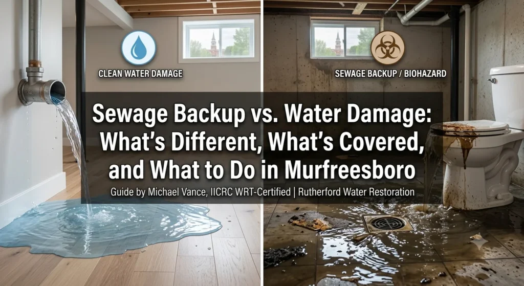 water damage in Murfreesboro